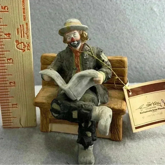 Emmett Kelly Jr Flambro Limited Edition Hobo Clown "Looking Out to See" Vintage - Picture 2 of 9